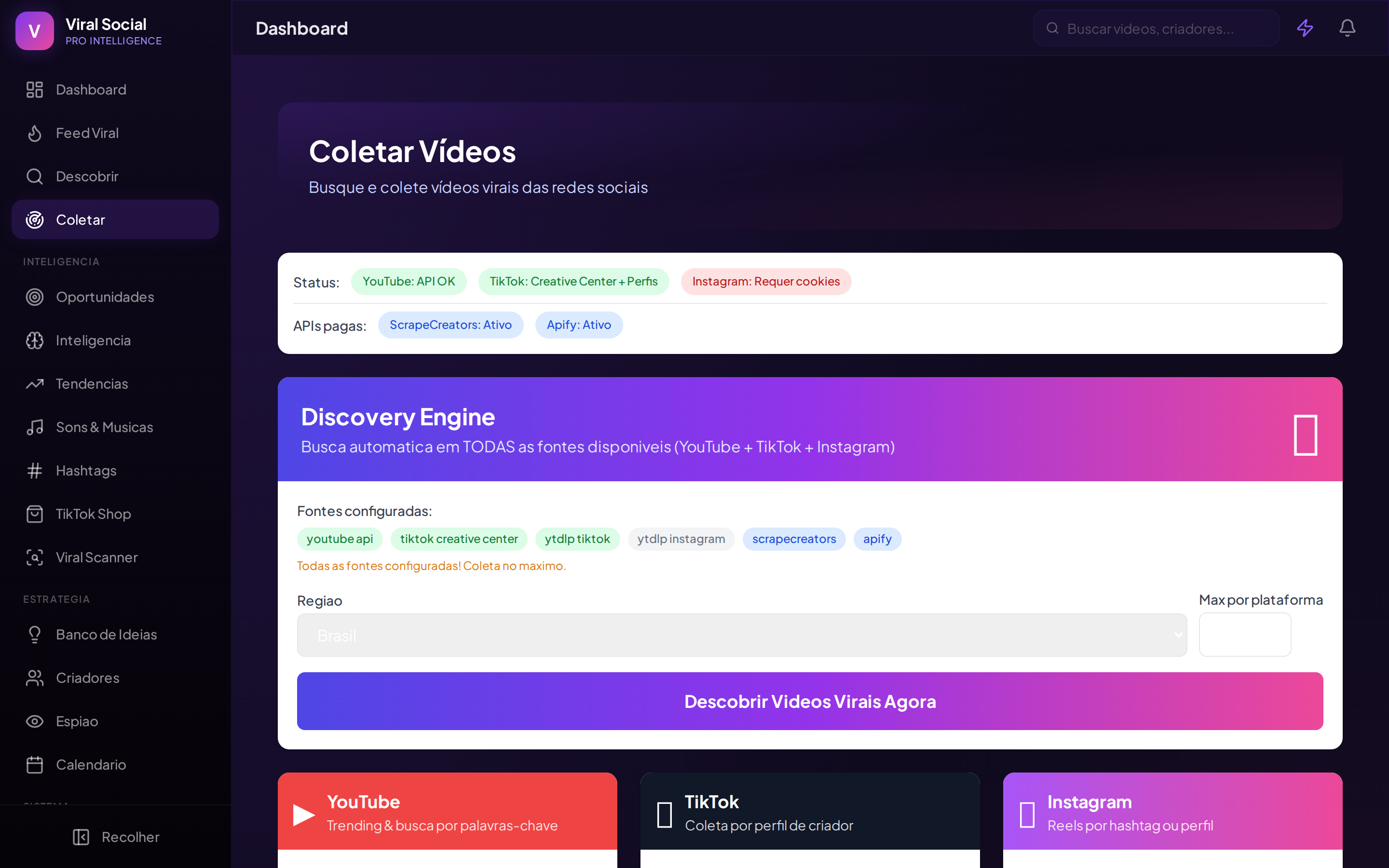 Coletar Videos