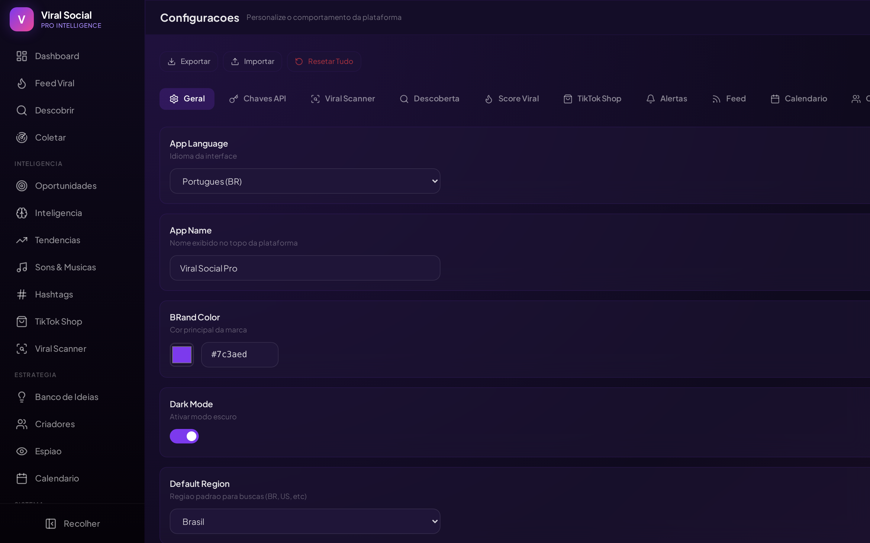 Configuracoes